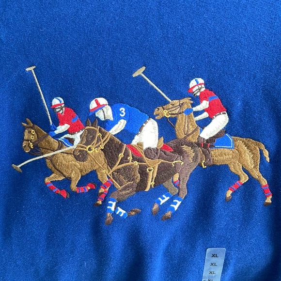 Polo Ralph Lauren Polo Player Navy Hoodie XL NWT - Picture 2 of 5